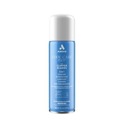 Andis 12750 Cool Care plus 5-In-1 Clipper Spray, 15.5 Oz Can, Blade Care and Tre
