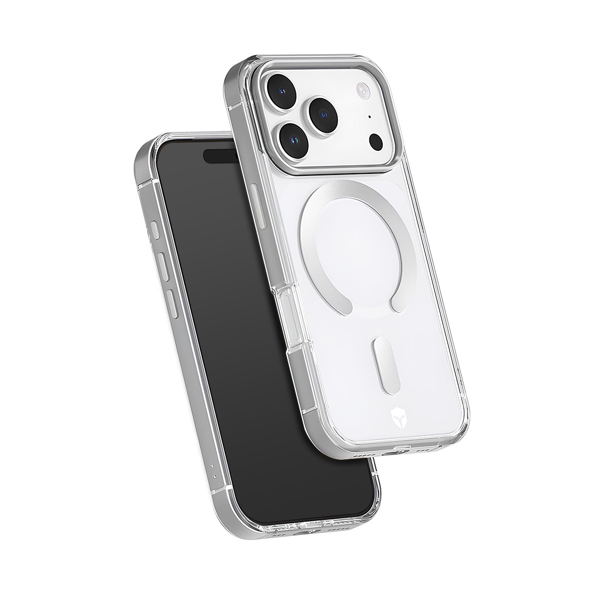 Coque iPhone 17 Pro Force Case transparente rigide et bumper métallique antichoc - 2