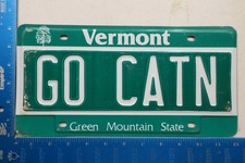 Vermont Vt License Plate Tag Vanity Go Cats Catamounts Catting UVM Basketball