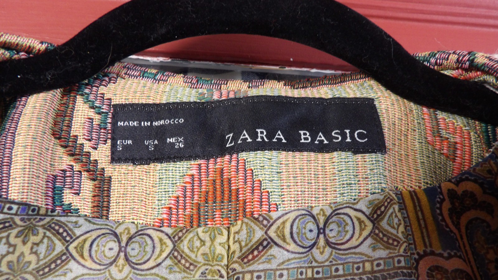 Zara Basic Multicolor Boho Geometric Print Southw… - image 4