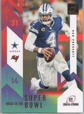 2023 Donruss #RTSBW-DP Dak Prescott Road to the Super Bowl Wild Card Cowboys