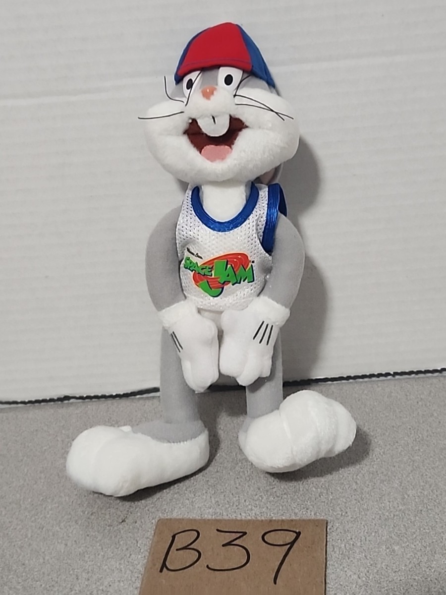 Vintage 90s Michael Jordan Space Jam Basketball Bugs Bunny Plush