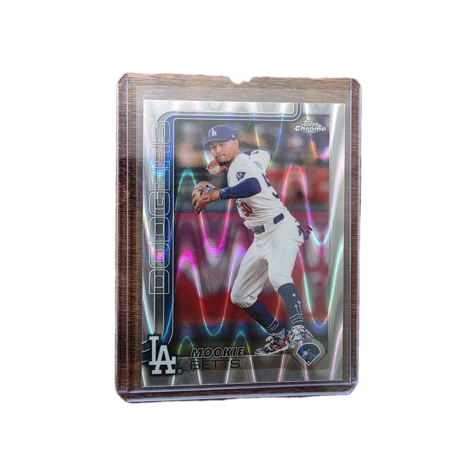 2025 Topps Chrome Mookie Betts Raywave Refractor #50
