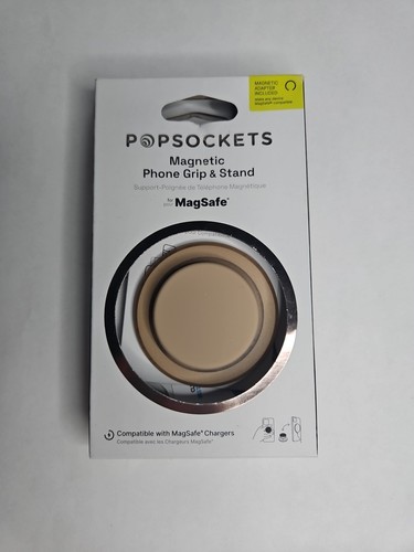 PopSockets - MagSafe Round PopGrip Cell Phone Grip & Stand, Latte Soft Touch