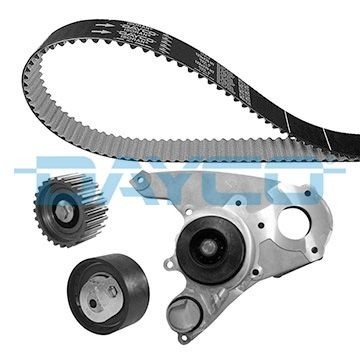 1 X Wasserpumpe + Zahnriemensatz Dayco KTBWP3390 FüR Iveco Fiat-image