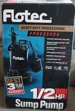 FLOTEC Submersible Sump Pump 1/2 HP - FPOS3200A