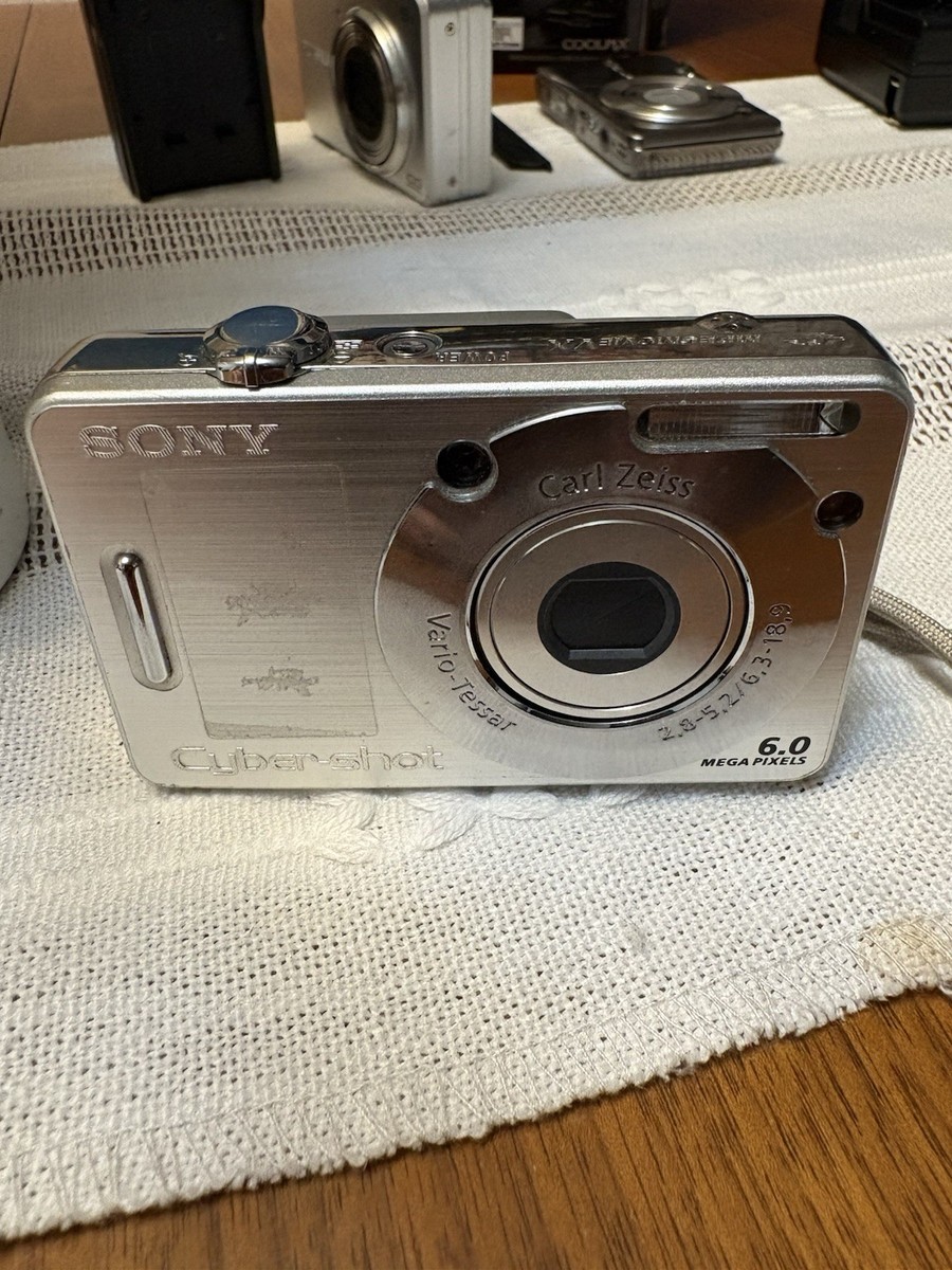 Sony Cyber-shot DSC-W50 6.0MP Digital Camera - Silver for sale