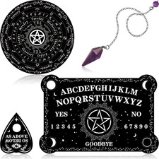 Pendulum Board with Amethyst Pendulum Star Style Planchette Set