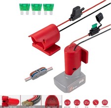 For Milwaukee for M12 Battery Switch, Fuse  12 Gauge Wire DIY 12V Power Adapter