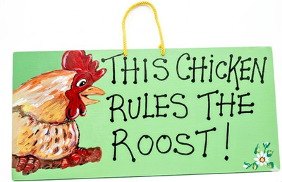Huhn Regeln Küche oder Outdoor süßes Zitat Schild Bäcker & Tierliebhaber