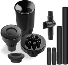 Plastic Fountain Nozzle 1/2, Fountain Head for Garden, Ponds, Tabletop Fish Pond