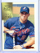 Brad Fullmer 1997 Topps Bowman Certified Autograph Auto Card CA27