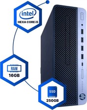 HP ProDesk 600G4 Desktop Hexa Core Intel i5 3.2 16GB RAM 250GB SSD Solid State