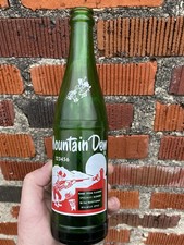EXTRA RARE SUPER NICE VINTAGE NUMBER 123456 ACL MOUNTAIN DEW HILLBILLY BOTTLE MT
