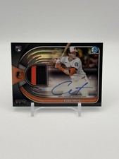 2025 Bowman Chrome - COBY MAYO RC Patch Auto ORIOLES Black 01/10 #BCAR-CM