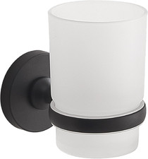 Portaspazzolino Da Parete Felce plus Nero Opaco