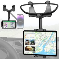 Mount for Car Rear View Mirror Fits 4-13'' Devices, 360 Retractable Rearview...