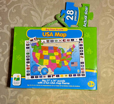 The Learning Journey Jumbo Floor Puzzle USA Map Kids Puzzle Ages 3 