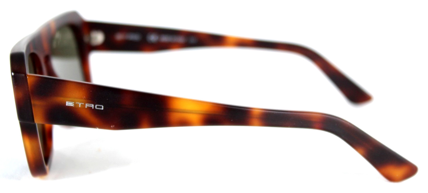 ETRO Matte Brown Tortoise Shell Frame Square Sung… - image 3