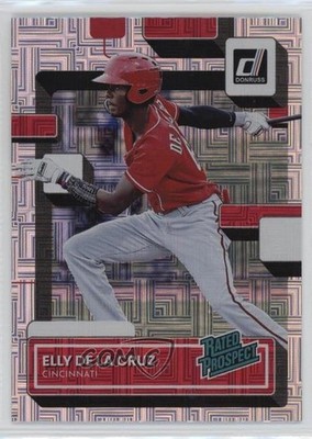2022 Panini Donruss Rated Prospect Vector Elly De La Cruz #RP-6 o7m