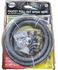 Danco 10912 57'' Universal Pull-Out Sprayer Hose Replacement For Kitchen Faucets