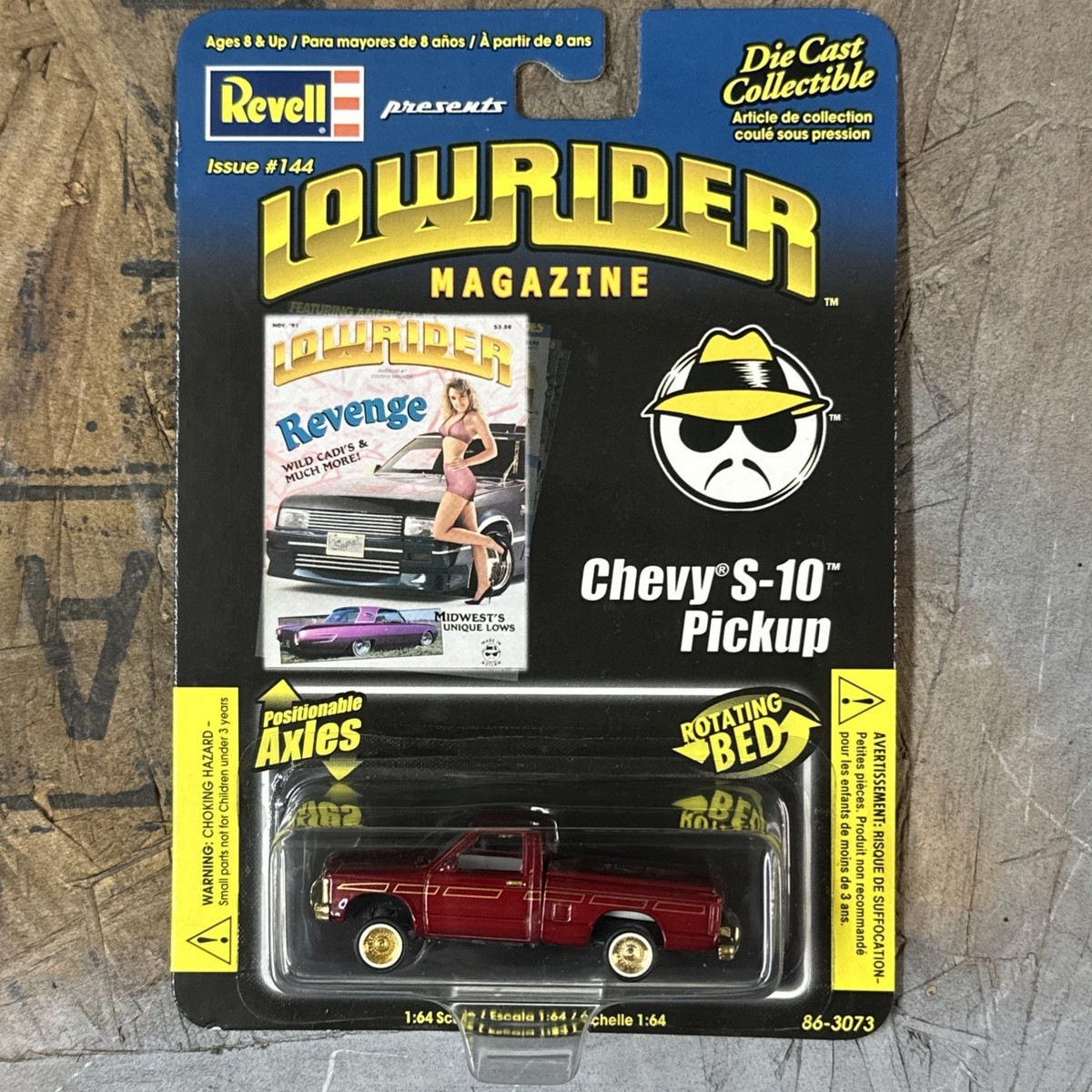 Revell Red Chevy S-10 Pickup Truck Lowrider Magazine Collectible