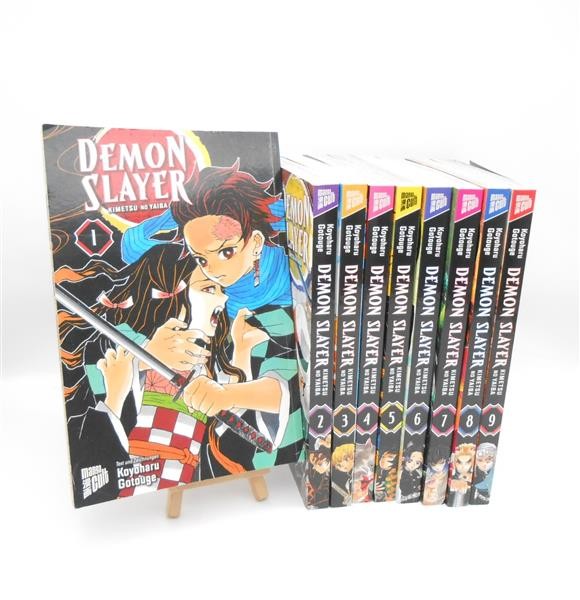 Demon Slayer Manga Konvolut Kimentsu No Yaiba Band 1-9 Comic/R17F3