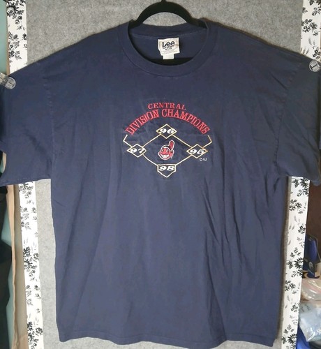 Vintage Cleveland Indians Central Division Champs 90s T-Shirt XXL Lee Sport... - Picture 1 of 5