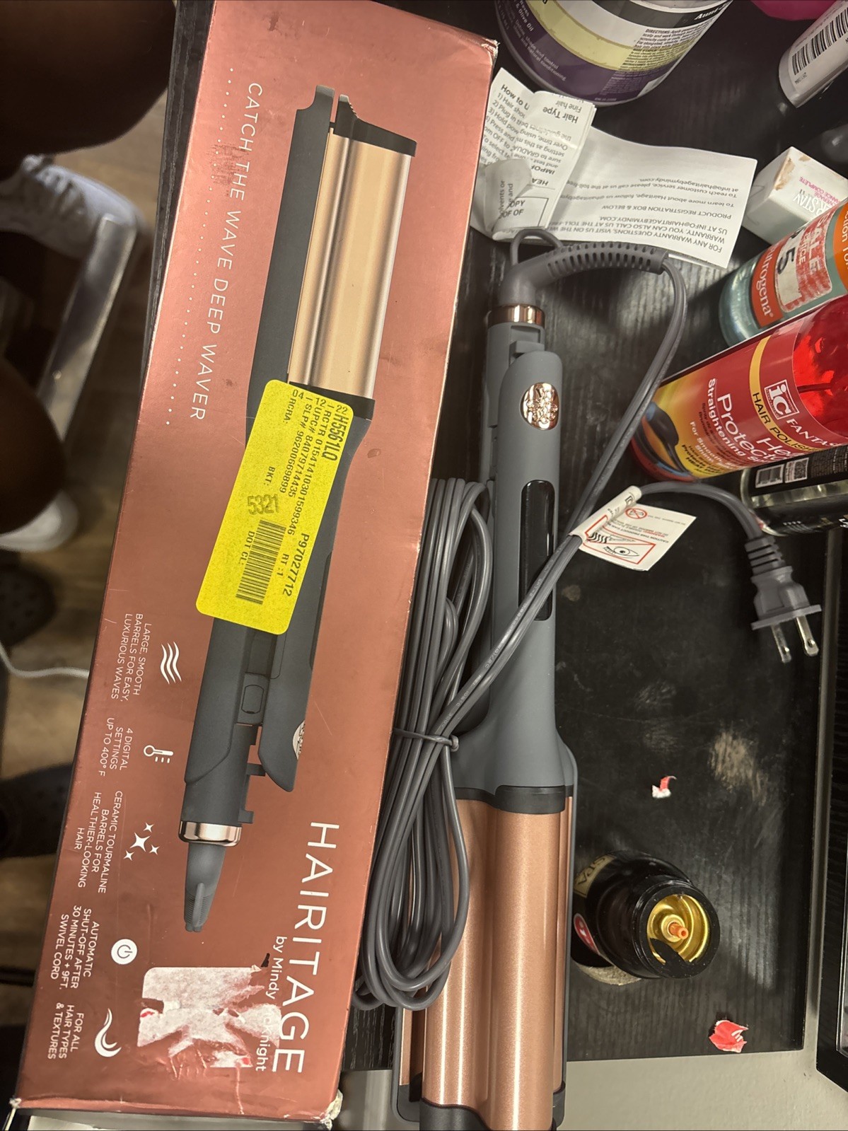 Hairitage by Mindy McKnight Catch the Wave Deep Waver Wavy Curling Iron