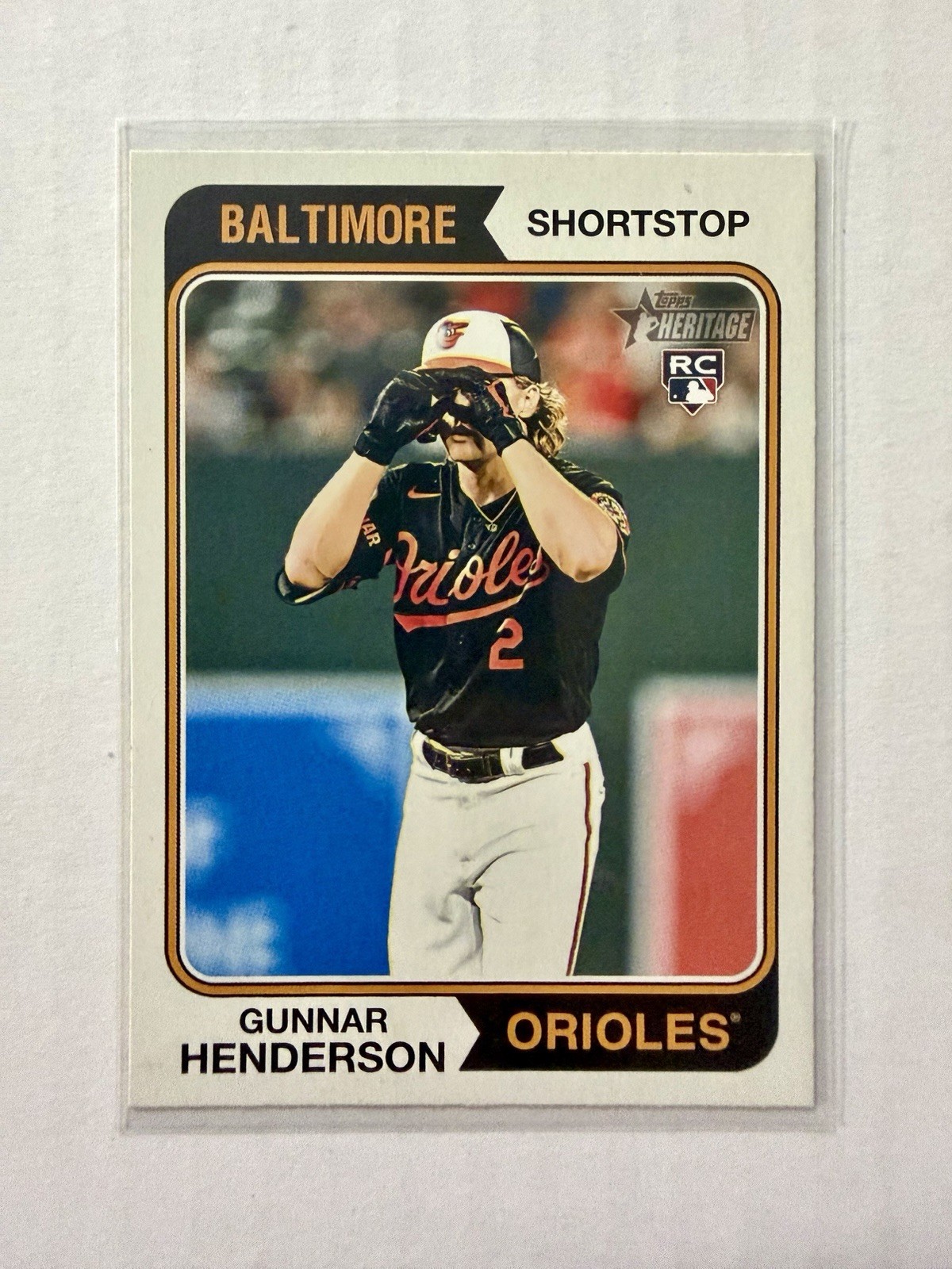 Gunnar Henderson 2023 Topps Heritage #64 Image Variation #64 RC Orioles