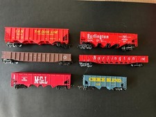 HO Scale Rail Freight Cars LOT of 6 Various Brands Complete Combine Ship L02