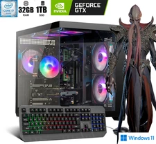 Custom Build ARGB Desktop i7 PC 32GB RAM 1TB SSD GTX1080  Ti Win11 GAMING READY