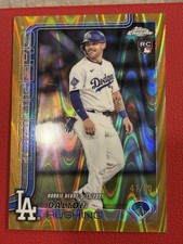 Topps 2025 Chrome Update Dalton Rushing Gold Rookie Debut Dodgers #USC151 /50
