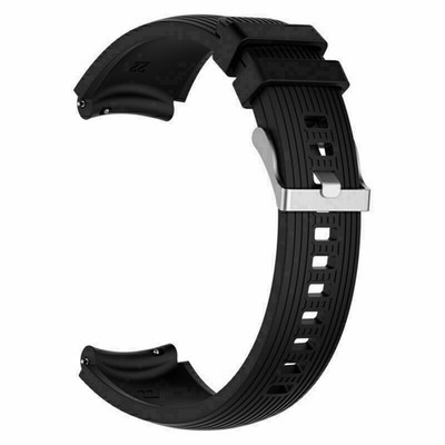 Schwarz Silikon Uhrenarmbänd Armband 22mm für Samsung Galaxy Watch SM-R800 46mm