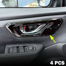 Manija de puerta interior negra brillante envolvente molduras para Subaru Forester 2025-2026