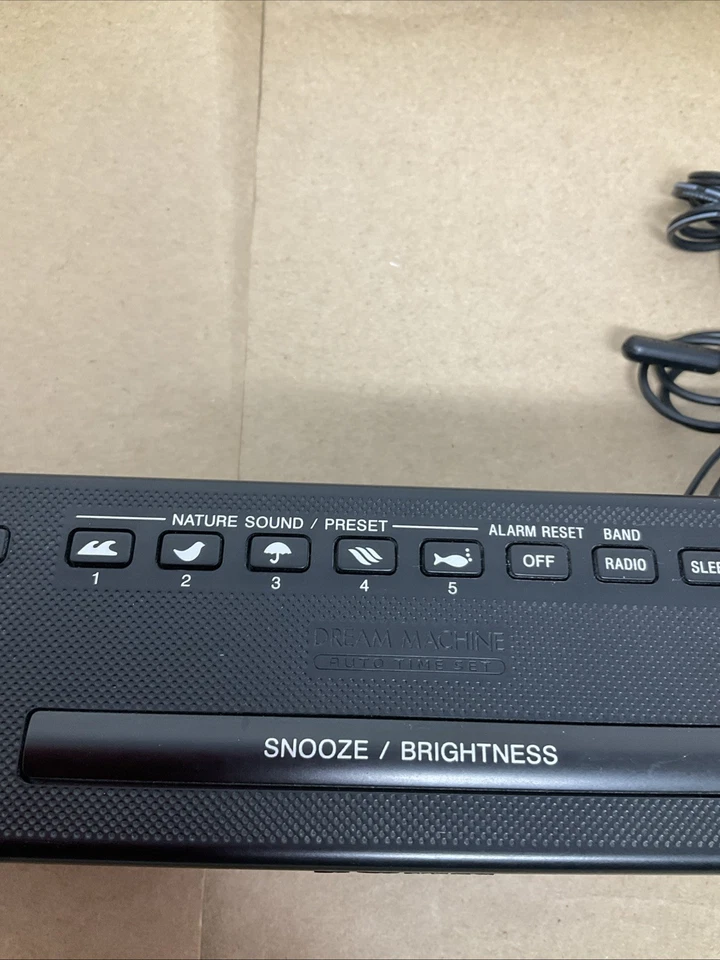 Sony Dream Machine ICF-C707 Reloj Despertador Radio AM/FM con Sonidos Naturales Foto 4 de 4