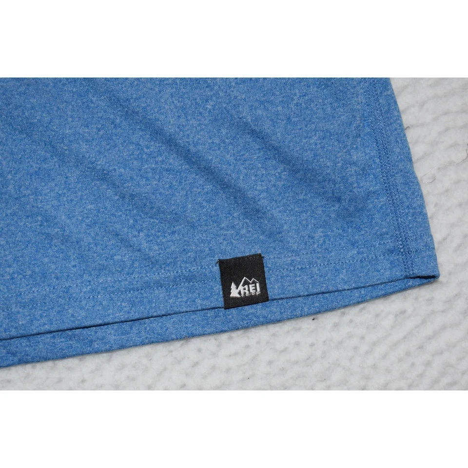 Camisa REI COOPERATIVA Para Hombre Talla XL Rendimiento Camping Poliéster Azul Manga Larga Foto 3 de 4