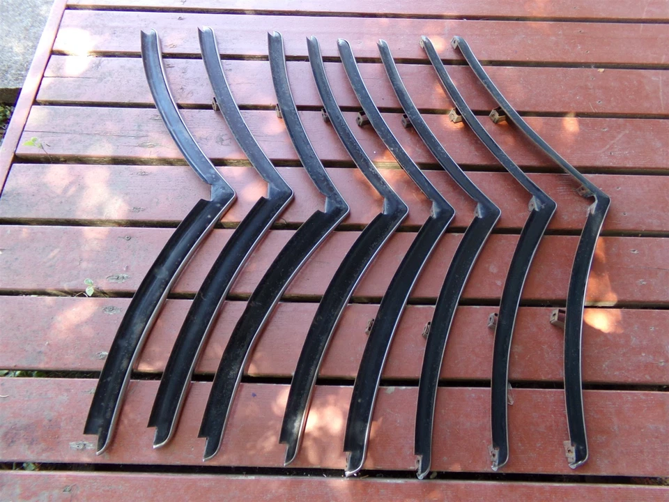 40 barras de parrilla y molduras Chrysler 1940 OEM 8 piezas New Yorker Highlander Royal Windsor Foto 2 de 4