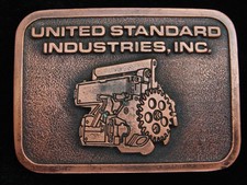 QF13131 NOS VINTAGE 1970s UNITED STANDARD INDUSTRIES, INC. BELT BUCKLE