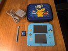 Nintendo 2DS Pokemon Center Special Edition Light Blue Pikachu Japan Region Lock