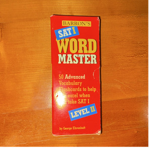 Barron’s SAT I Word Master Level II 50 Advanced Vocabulary Flashcards Ehrenhaft