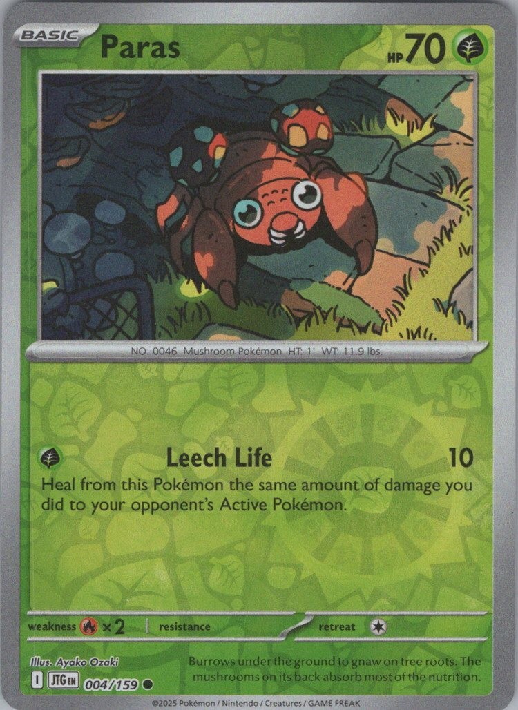 Paras 004/159 NM Reverse Foil Common SV09: Journey Together
