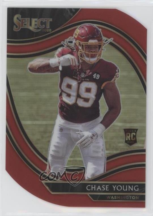 2020 Panini Select Field Level Maroon Prizm Die-Cut Chase Young #364 1o3