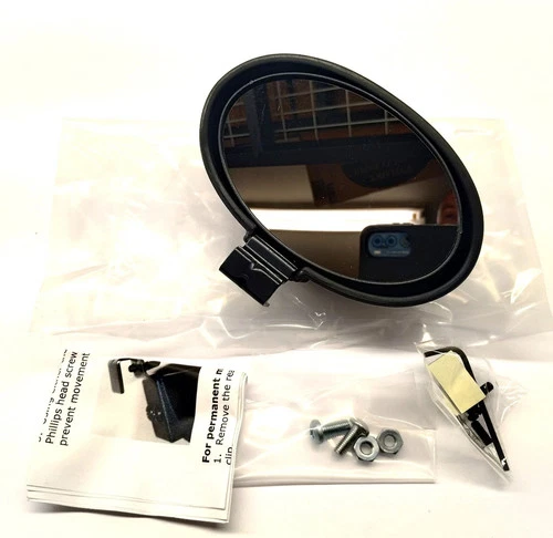 Add On Accessories M60-6611 Honda Goldwing Black Nylon Auxiliary Mirror 5 Inch