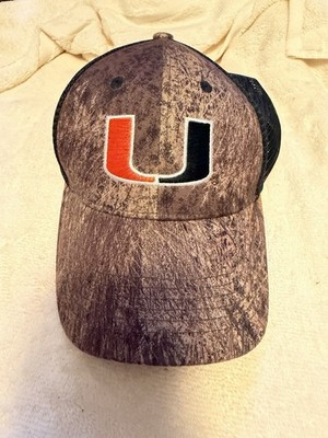 Captivating Headwear Miami Hurricanes Mesh Snapback Cap Green Black Orange
