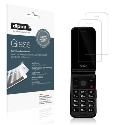 2x Schutzfolie für Orbic Journey Pro - Anti-Shock 9H Folie dipos Glass