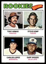 Tony Armas  Steve Kemp  Carlos Lopez  Gary Woods 1977 Topps #492