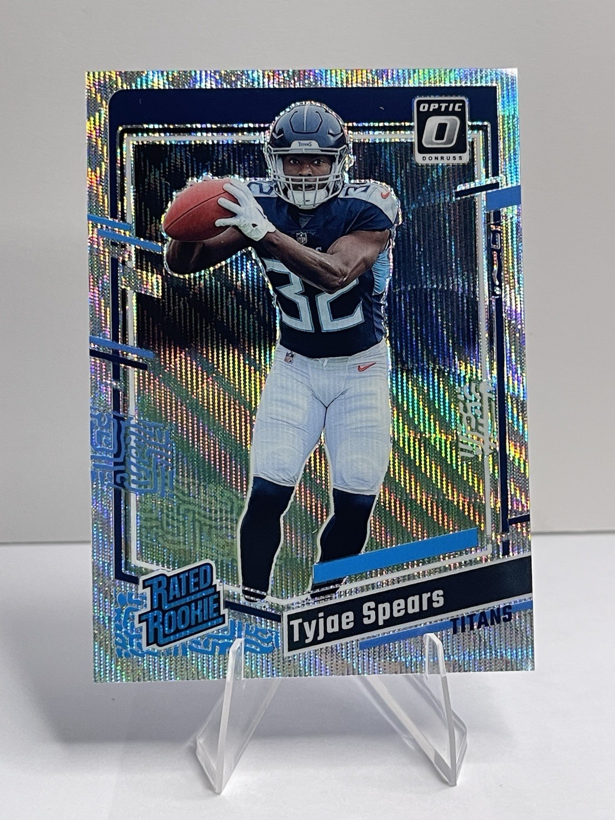 2023 Panini Donruss Optic - Rated Rookie Tyjae Spears #297 Wave Prizm /300 (RC)