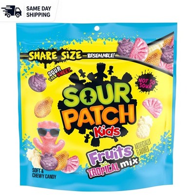 Fruits Tropical Mix Soft & Chewy Gummy Candy 11.11oz - Sweet & Sour Delight