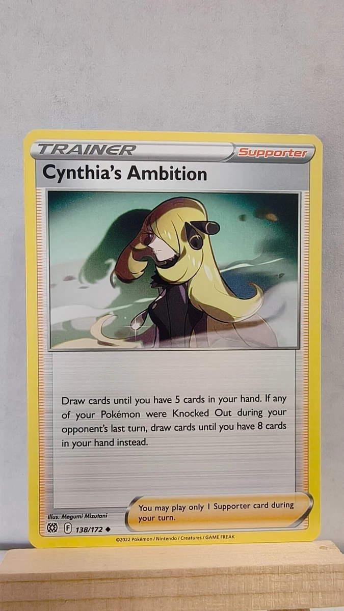 cynthia pokemon card value TCG: Cynthia's Garchomp ex Premium Collection clear acrylic holder that perfectly accentuates the stunning visual design and character artwork Cynthia's Ambition 2023 Pokemon Crown